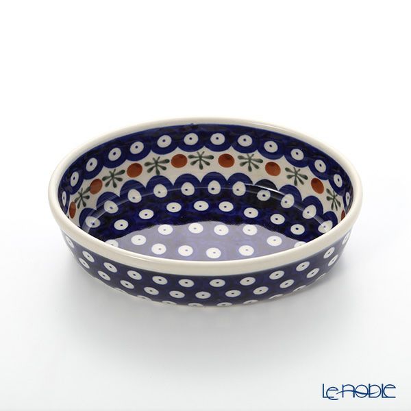 ポーリッシュポタリー（ポーランド陶器） ボレスワヴィエツ 楕円型ディッシュ 16.4cm／H4.5cm 1894A／D-41