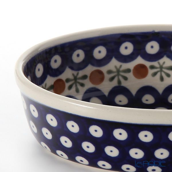 ポーリッシュポタリー（ポーランド陶器） ボレスワヴィエツ 楕円型ディッシュ 16.4cm／H4.5cm 1894A／D-41