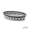 ポーリッシュポタリー（ポーランド陶器） ボレスワヴィエツ ディッシュ／楕円皿／オーバルボウル 19×27.5cm 349A／DU-60