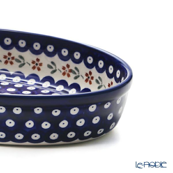 ポーリッシュポタリー（ポーランド陶器） ボレスワヴィエツ ディッシュ／楕円皿／オーバルボウル 19×27.5cm 349A／A-167A