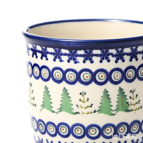ポーリッシュポタリー（ポーランド陶器） ボレスワヴィエツ マグカップ 350ml／9.7cm XMAS／クリスマス（もみの木） 1105／A-1001