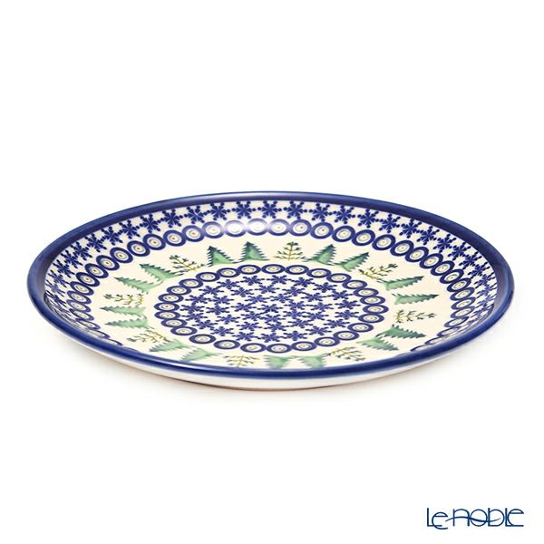 ポーリッシュポタリー（ポーランド陶器） ボレスワヴィエツ プレート 19.5cm XMAS／クリスマス（もみの木） 814／A-1001