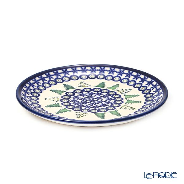 ポーリッシュポタリー（ポーランド陶器） ボレスワヴィエツ プレート 16cm XMAS／クリスマス（もみの木） 818／A-1001