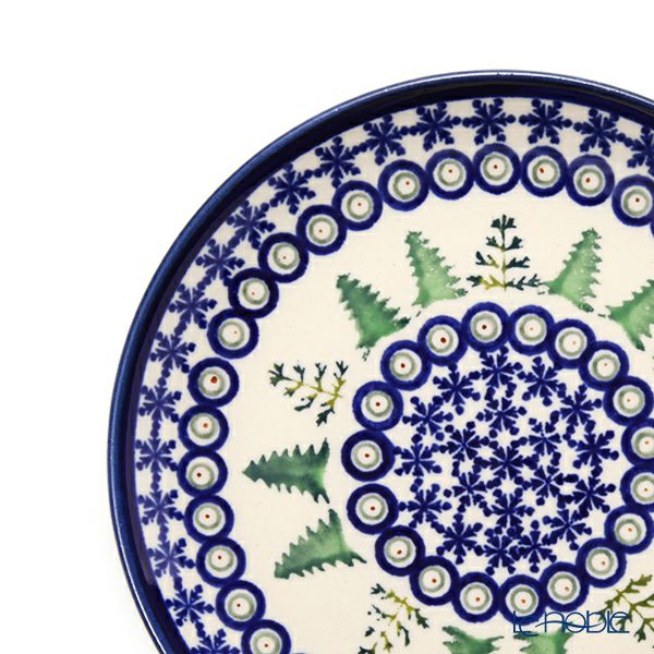 ポーリッシュポタリー（ポーランド陶器） ボレスワヴィエツ プレート 16cm XMAS／クリスマス（もみの木） 818／A-1001