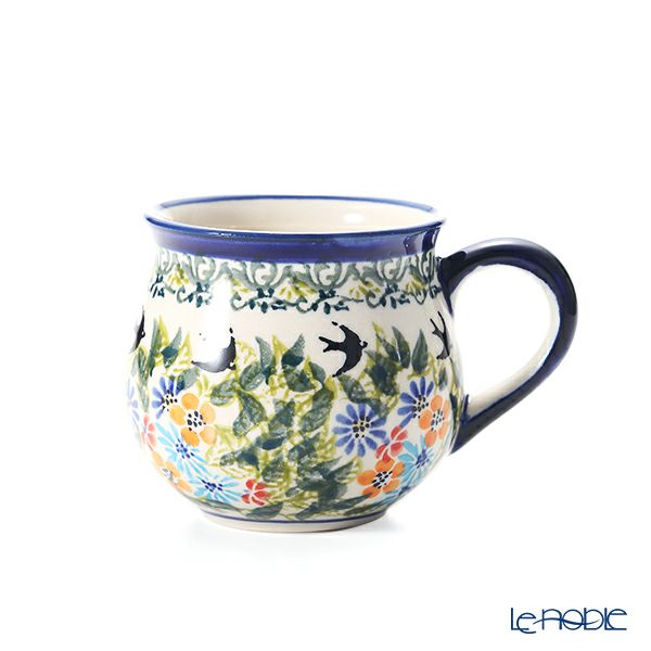 ポーリッシュポタリー（ポーランド陶器） ボレスワヴィエツ マグカップ 220ml／8cm 1452／DU-182