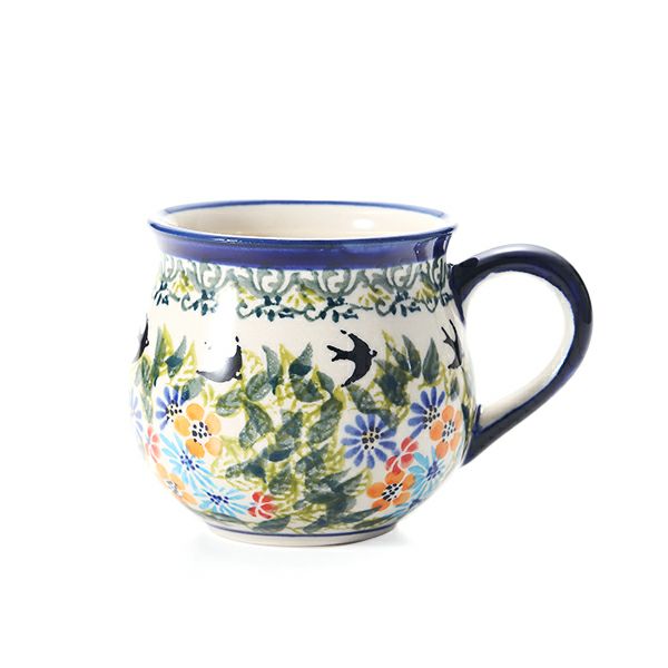 ポーリッシュポタリー（ポーランド陶器） ボレスワヴィエツ マグカップ 220ml／8cm 1452／DU-182