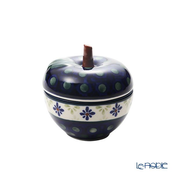ポーリッシュポタリー（ポーランド陶器） ボレスワヴィエツ キャニスター（リンゴ） 9.2cm／100ml 1899／297A