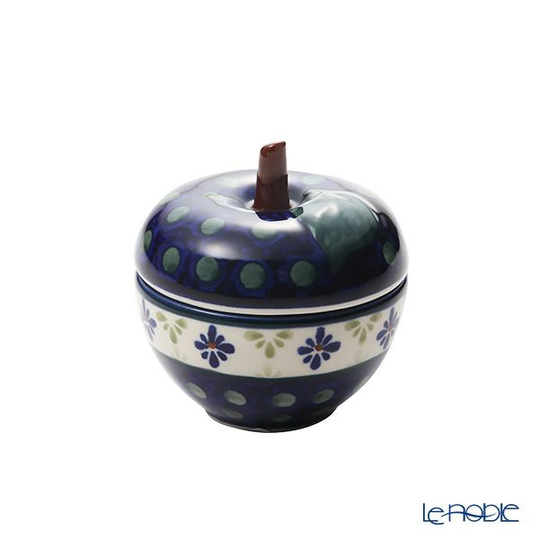ポーリッシュポタリー（ポーランド陶器） ボレスワヴィエツ キャニスター（リンゴ） 9.2cm／100ml 1899／297A