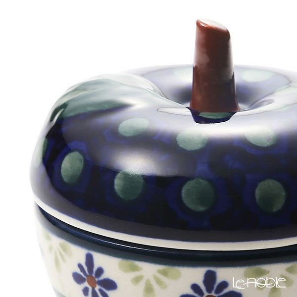 ポーリッシュポタリー（ポーランド陶器） ボレスワヴィエツ キャニスター（リンゴ） 9.2cm／100ml 1899／297A