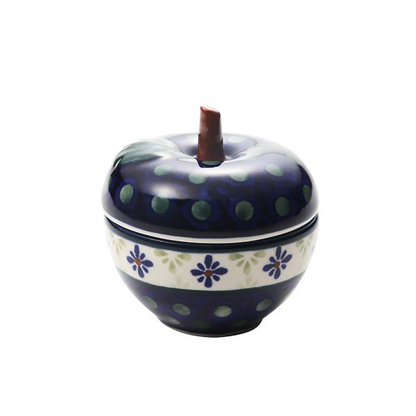 ポーリッシュポタリー（ポーランド陶器） ボレスワヴィエツ キャニスター（リンゴ） 9.2cm／100ml 1899／297A