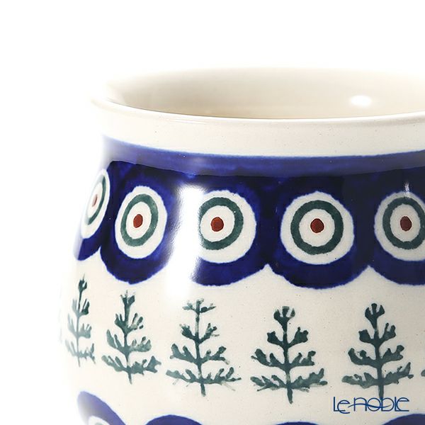 ポーリッシュポタリー（ポーランド陶器） ボレスワヴィエツ マグカップ 220ml／8cm XMAS／クリスマス（もみの木）1452／D-312