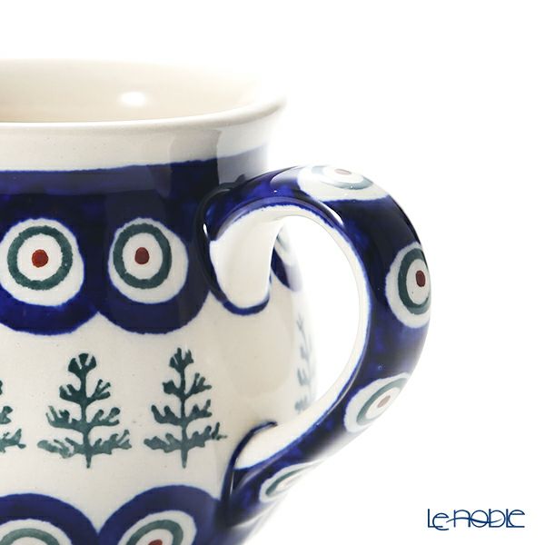 ポーリッシュポタリー（ポーランド陶器） ボレスワヴィエツ マグカップ 220ml／8cm XMAS／クリスマス（もみの木）1452／D-312