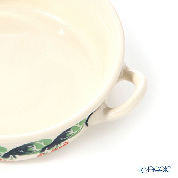 ポーリッシュポタリー（ポーランド陶器） ボレスワヴィエツ グラタン皿 18.8cm／H4.6cm 1454／D-1170