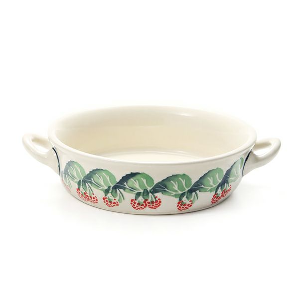 ポーリッシュポタリー（ポーランド陶器） ボレスワヴィエツ グラタン皿 18.8cm／H4.6cm 1454／D-1170