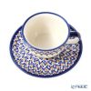 ポーリッシュポタリー（ポーランド陶器） ボレスワヴィエツ ティーカップ＆ソーサー 220ml／16cm 775／836／A-1155A