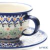 ポーリッシュポタリー（ポーランド陶器） ボレスワヴィエツ ティーカップ＆ソーサー 220ml／16cm 775／836／A-1155A