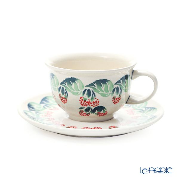 ポーリッシュポタリー（ポーランド陶器） ボレスワヴィエツ ティーカップ＆ソーサー 220ml／16cm 775／836／D-1170