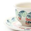 ポーリッシュポタリー（ポーランド陶器） ボレスワヴィエツ ティーカップ＆ソーサー 220ml／16cm 775／836／D-1170