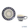 ポーリッシュポタリー（ポーランド陶器） ボレスワヴィエツ ティーカップ＆ソーサー 220ml／16cm XMAS／クリスマス（もみの木）775／836／D-312