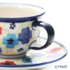 ポーリッシュポタリー（ポーランド陶器） ボレスワヴィエツ ティーカップ＆ソーサー 220ml／16cm 775／836／DU-220
