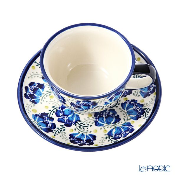 ポーリッシュポタリー（ポーランド陶器） ボレスワヴィエツ ティーカップ＆ソーサー 220ml／16cm 775／836／DU-228