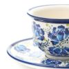 ポーリッシュポタリー（ポーランド陶器） ボレスワヴィエツ ティーカップ＆ソーサー 220ml／16cm 775／836／DU-228