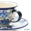 ポーリッシュポタリー（ポーランド陶器） ボレスワヴィエツ ティーカップ＆ソーサー 220ml／16cm 775／836／DU-228