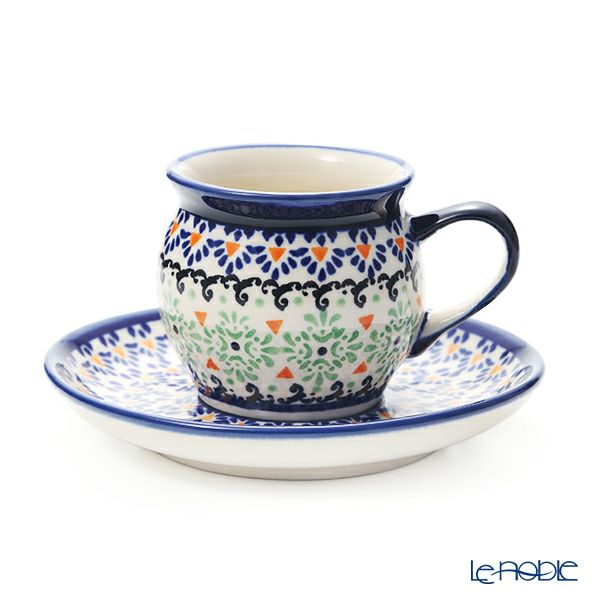 ポーリッシュポタリー（ポーランド陶器） ボレスワヴィエツ コーヒーカップ＆ソーサー 160ml／14.2cm 913／710／A-1155A