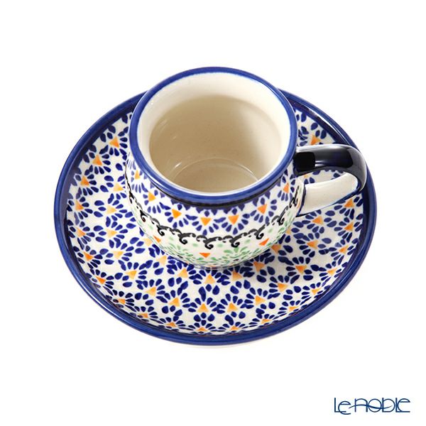 ポーリッシュポタリー（ポーランド陶器） ボレスワヴィエツ コーヒーカップ＆ソーサー 160ml／14.2cm 913／710／A-1155A