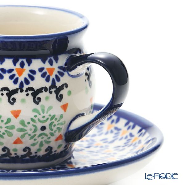 ポーリッシュポタリー（ポーランド陶器） ボレスワヴィエツ コーヒーカップ＆ソーサー 160ml／14.2cm 913／710／A-1155A