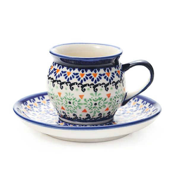 ポーリッシュポタリー（ポーランド陶器） ボレスワヴィエツ コーヒーカップ＆ソーサー 160ml／14.2cm 913／710／A-1155A