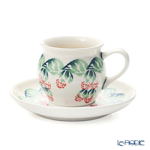 ポーリッシュポタリー（ポーランド陶器） ボレスワヴィエツ コーヒーカップ＆ソーサー 160ml／14.2cm 913／710／D-1170