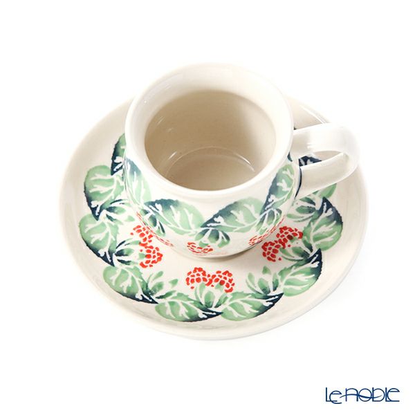 ポーリッシュポタリー（ポーランド陶器） ボレスワヴィエツ コーヒーカップ＆ソーサー 160ml／14.2cm 913／710／D-1170