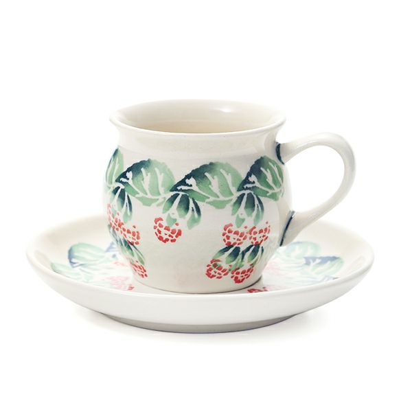 ポーリッシュポタリー（ポーランド陶器） ボレスワヴィエツ コーヒーカップ＆ソーサー 160ml／14.2cm 913／710／D-1170