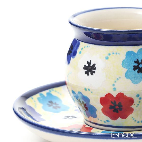 ポーリッシュポタリー（ポーランド陶器） ボレスワヴィエツ コーヒーカップ＆ソーサー 160ml／14.2cm 913／710／DU-220