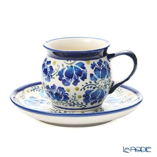 ポーリッシュポタリー（ポーランド陶器） ボレスワヴィエツ コーヒーカップ＆ソーサー 160ml／14.2cm 913／710／DU-228