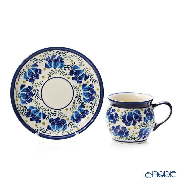 ポーリッシュポタリー（ポーランド陶器） ボレスワヴィエツ コーヒーカップ＆ソーサー 160ml／14.2cm 913／710／DU-228