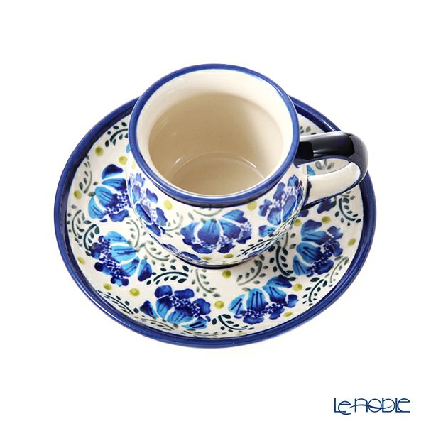 ポーリッシュポタリー（ポーランド陶器） ボレスワヴィエツ コーヒーカップ＆ソーサー 160ml／14.2cm 913／710／DU-228
