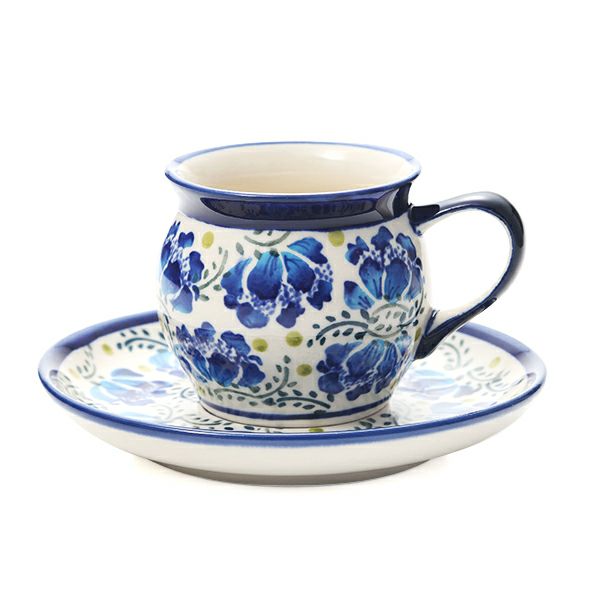 ポーリッシュポタリー（ポーランド陶器） ボレスワヴィエツ コーヒーカップ＆ソーサー 160ml／14.2cm 913／710／DU-228