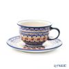 ポーリッシュポタリー（ポーランド陶器） ボレスワヴィエツ ティーカップ＆ソーサー 220ml／16cm 775／836／DU-225