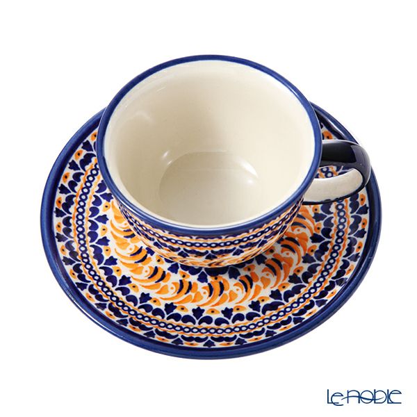 ポーリッシュポタリー（ポーランド陶器） ボレスワヴィエツ ティーカップ＆ソーサー 220ml／16cm 775／836／DU-225