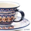 ポーリッシュポタリー（ポーランド陶器） ボレスワヴィエツ ティーカップ＆ソーサー 220ml／16cm 775／836／DU-225