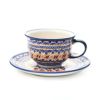 ポーリッシュポタリー（ポーランド陶器） ボレスワヴィエツ ティーカップ＆ソーサー 220ml／16cm 775／836／DU-225