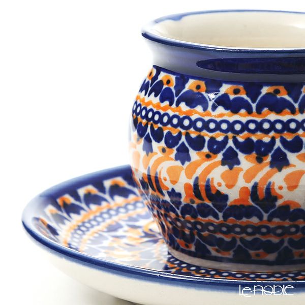ポーリッシュポタリー（ポーランド陶器） ボレスワヴィエツ コーヒーカップ＆ソーサー 160ml／14.2cm 913／710／DU-225