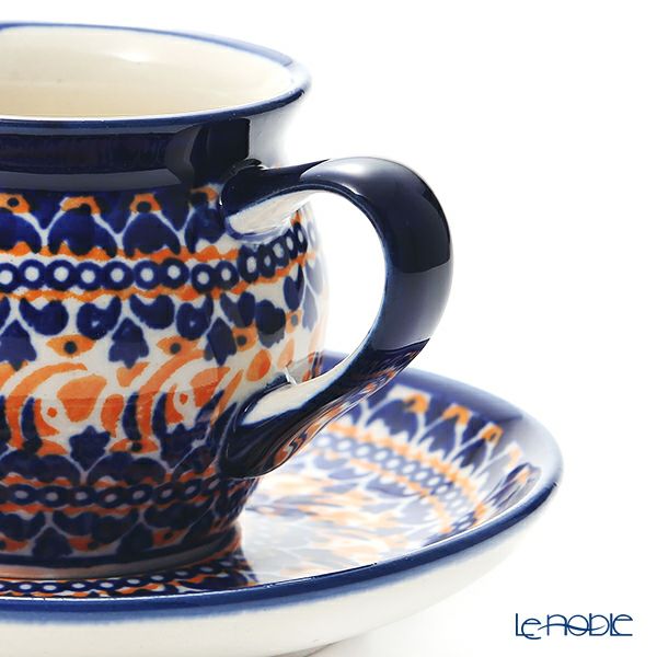 ポーリッシュポタリー（ポーランド陶器） ボレスワヴィエツ コーヒーカップ＆ソーサー 160ml／14.2cm 913／710／DU-225