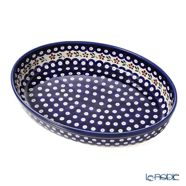 ポーリッシュポタリー（ポーランド陶器） ボレスワヴィエツ ディッシュ 22×31cm 350A／A-167A