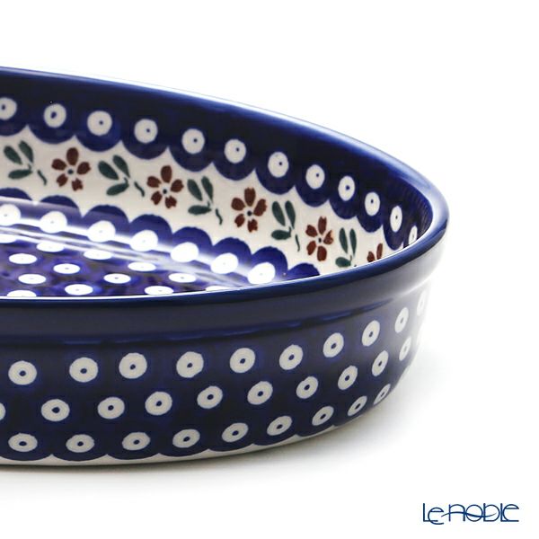 ポーリッシュポタリー（ポーランド陶器） ボレスワヴィエツ ディッシュ 22×31cm 350A／A-167A