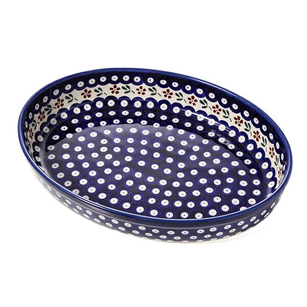 ポーリッシュポタリー（ポーランド陶器） ボレスワヴィエツ ディッシュ 22×31cm 350A／A-167A