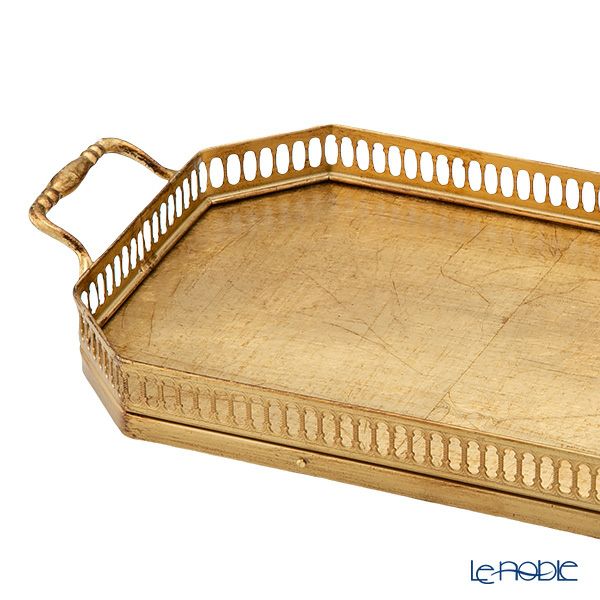 ソルディ フィレンツェ トレイ 八角 P6160002 ギャラリー ゴールド 21×35cm