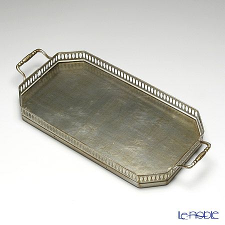 ソルディ フィレンツェ トレイ オクタゴナル 21×35cm ギャラリー シルバー